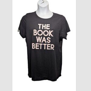 NWOT Torrid Black Book Was Better Classic Fit Short Sleeve Jersey Tee 0 (L)